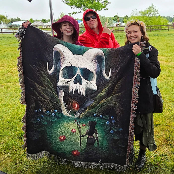 Death's Gate - Woven Tapestry Blanket