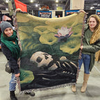 Lotus Eater - Woven Tapestry Blanket