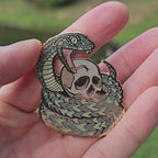 Skulls of Memento Mori Enamel Pin Set