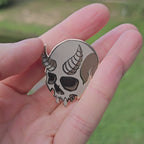 Skulls of Memento Mori Enamel Pin Set