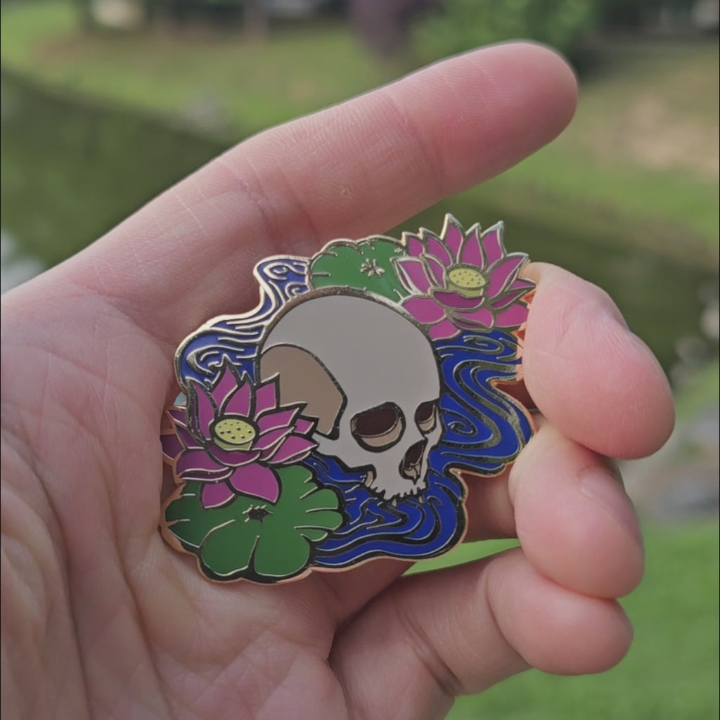Skulls of Memento Mori Enamel Pin Set