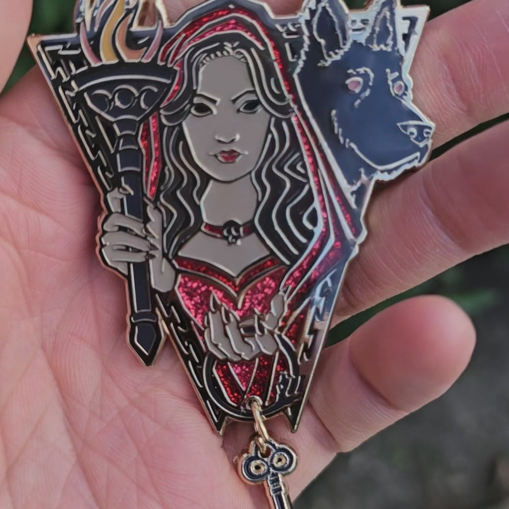 Goddesses of the Dark Pantheon Full Enamel Pin Set
