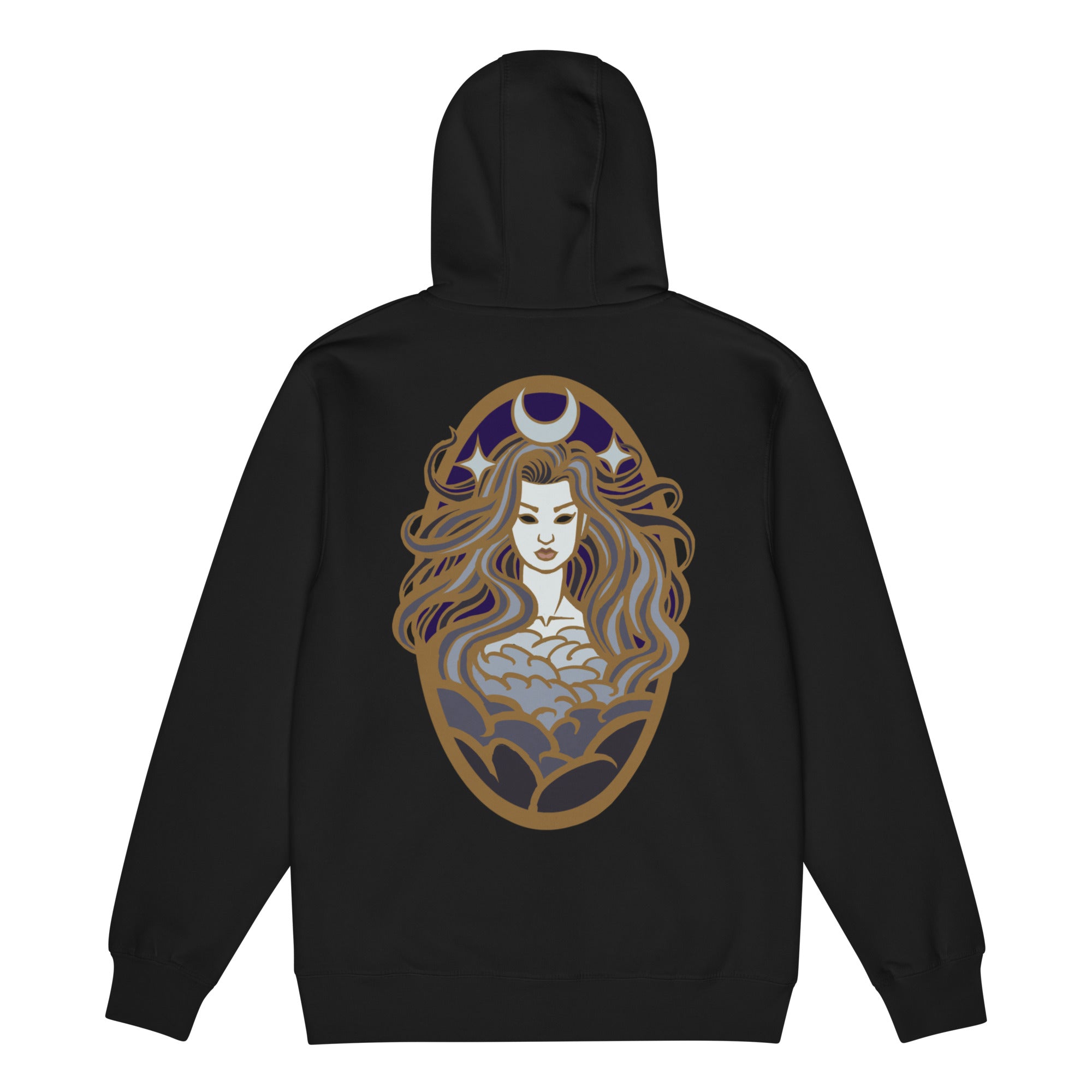 Nyx - Black Zip Hoodie