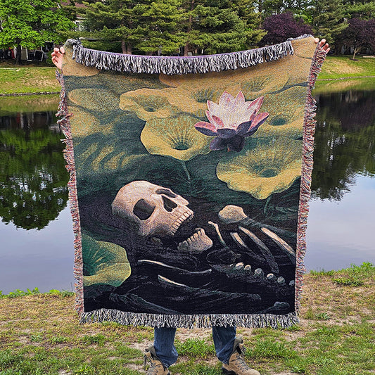 Lotus Eater - Woven Tapestry Blanket