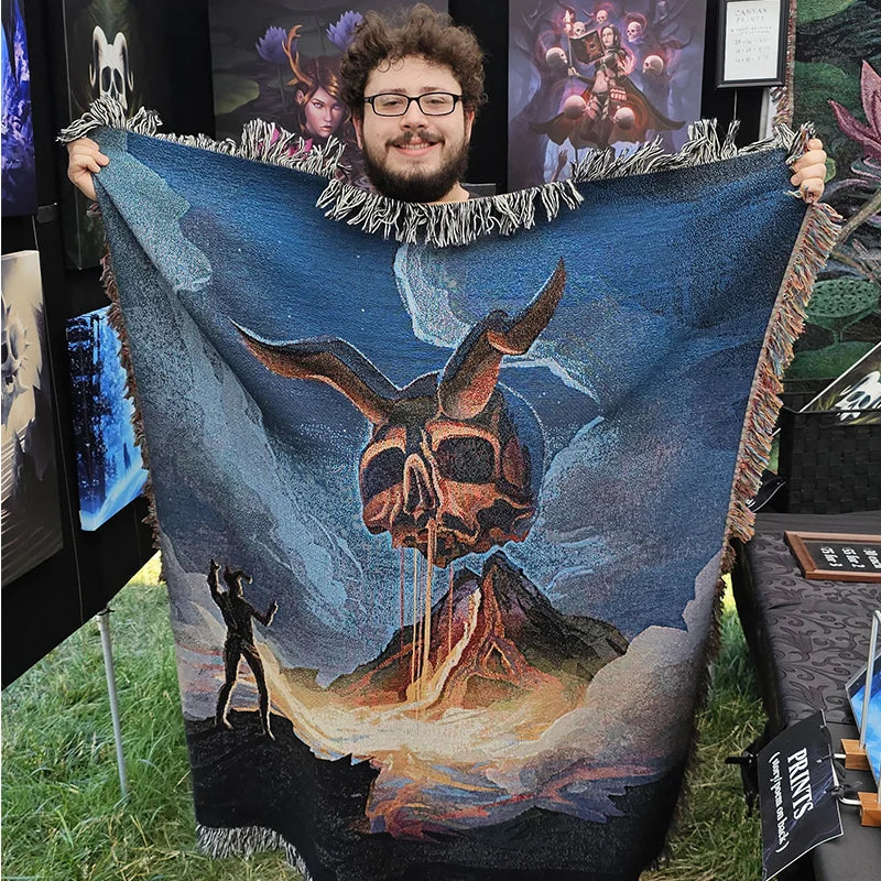 Magmatic Ritual - Woven Tapestry Blanket