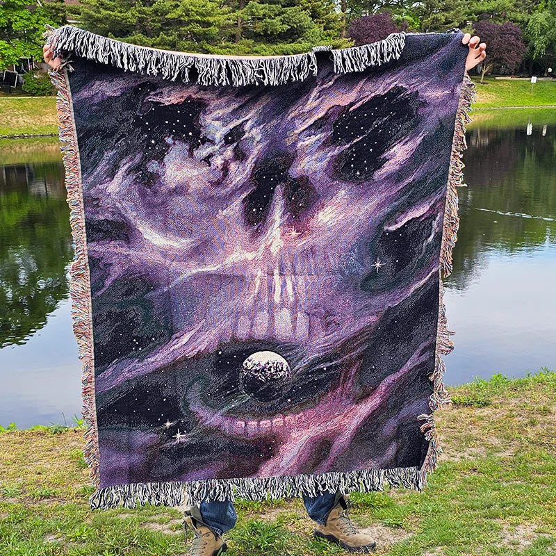 Reaper Nebula - Woven Tapestry Blanket