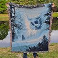 Frosty Omen - Woven Tapestry Blanket